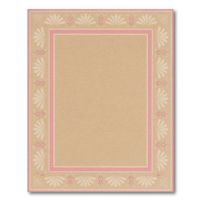 Blush Pink Floral Vintage Area Rug