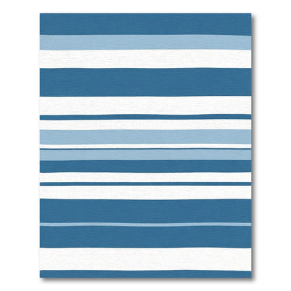 Seaside Blue Multistripe Rug