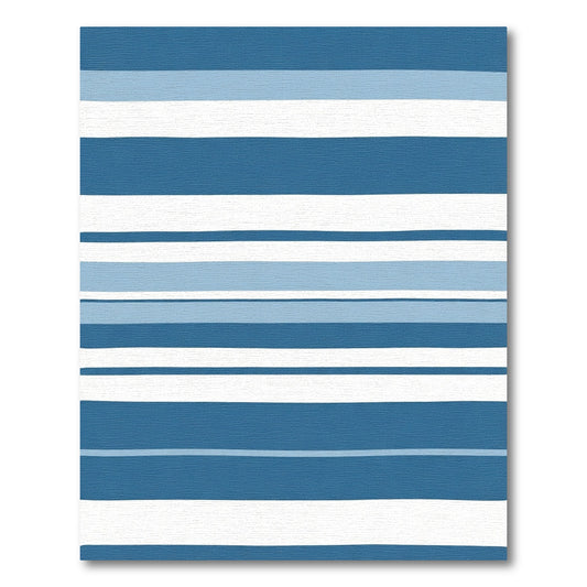 Seaside Blue Multistripe Rug