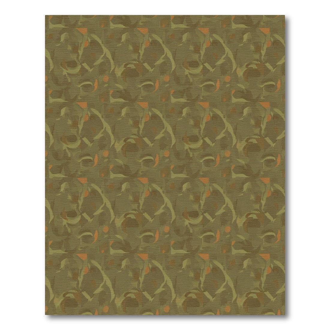 Earthen Tones Abstract Swirl Rug