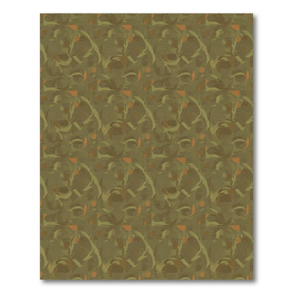 Earthen Tones Abstract Swirl Rug