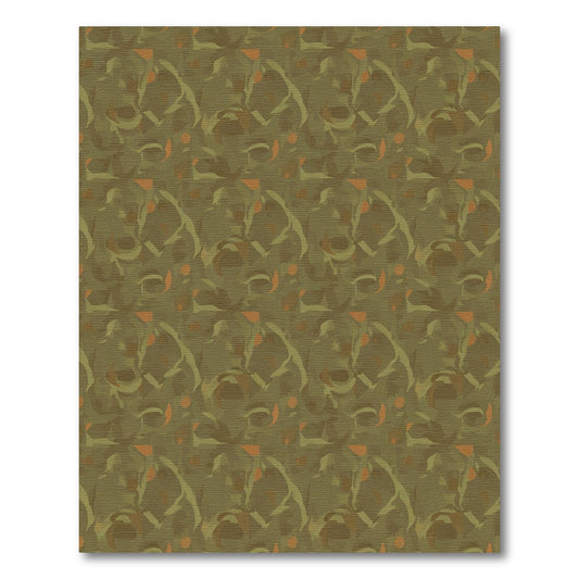 Earthen Tones Abstract Swirl Rug