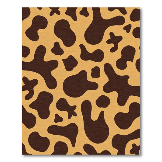 Brown Spots on Tan Background Rug