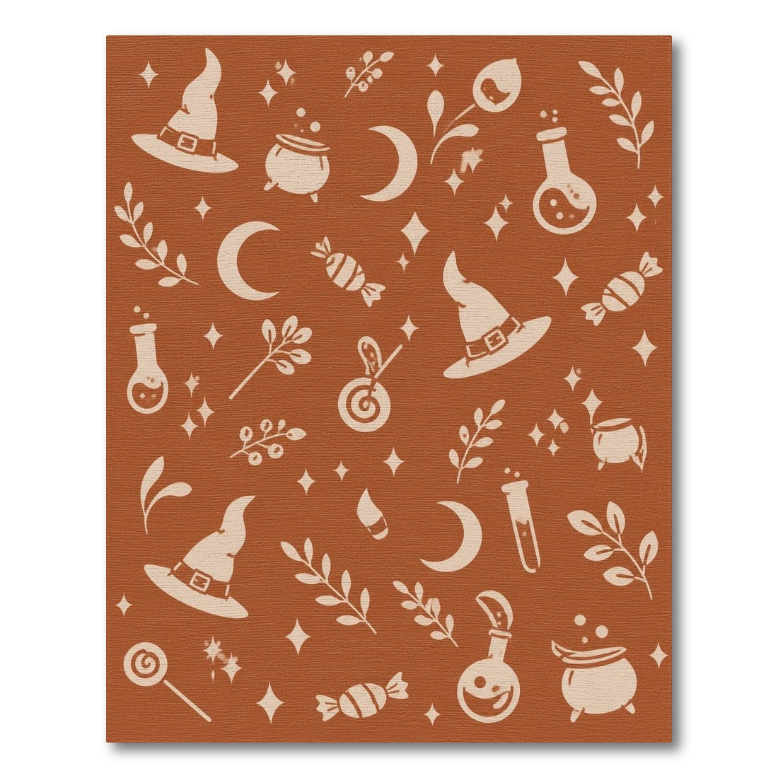 Orange Witch Hat Halloween Area Rug