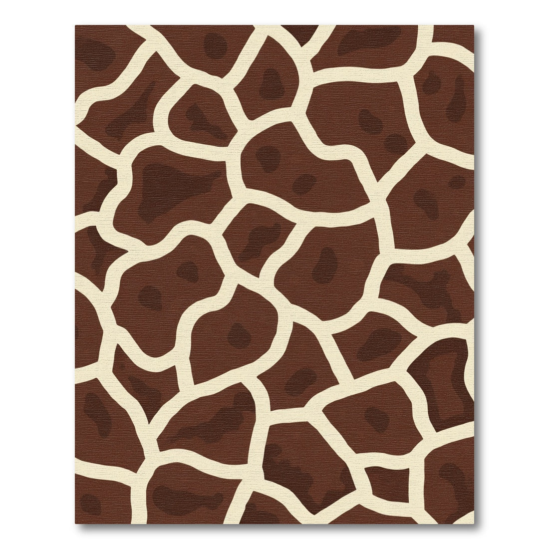Brown Cream Patched Organic Rug