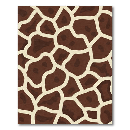 Brown Cream Patched Organic Rug