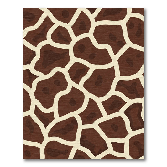 Brown Cream Patched Organic Rug