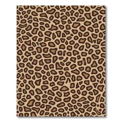 Brown Tan Leopard Spots Rug