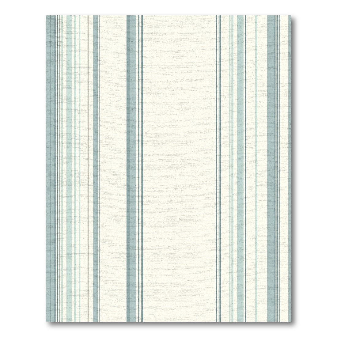 Calm Blue White Vertical Stripe Rug