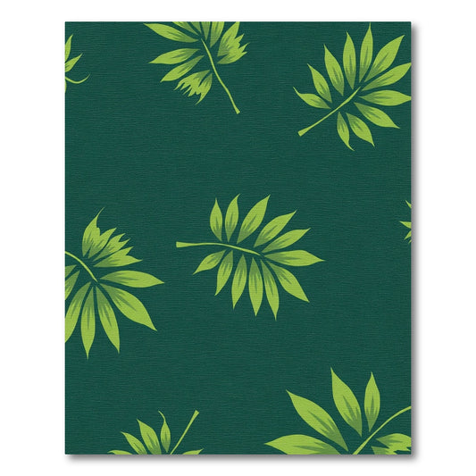 Verdant Palm Fronds Scatter Rug