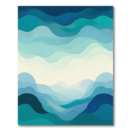 Oceanic Wave Abstract Gradient Rug