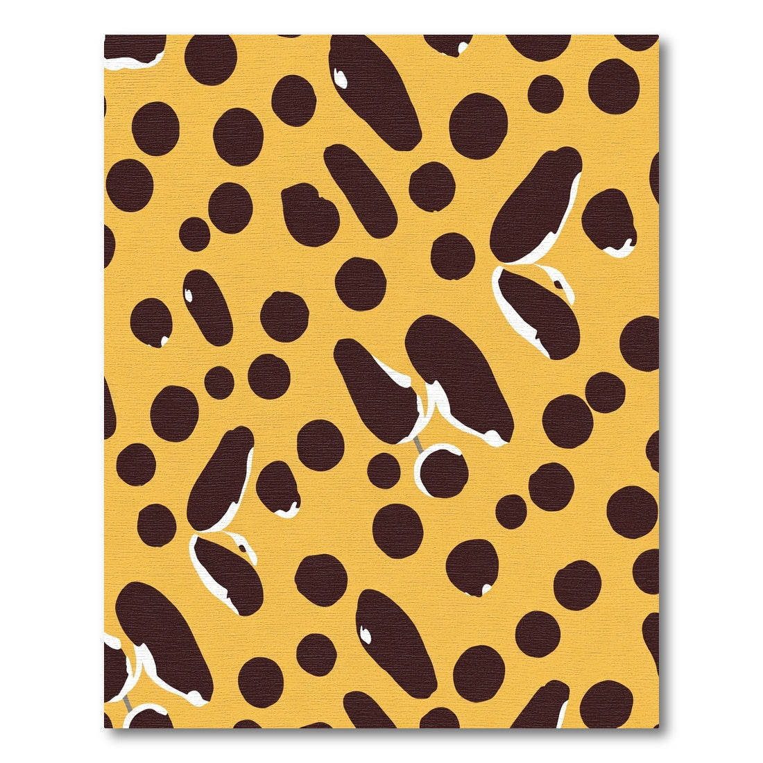 Bold Yellow Brownished Spots Rug