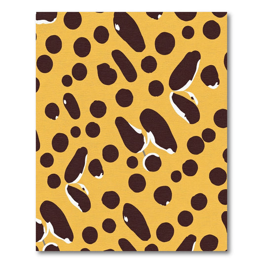 Bold Yellow Brownished Spots Rug