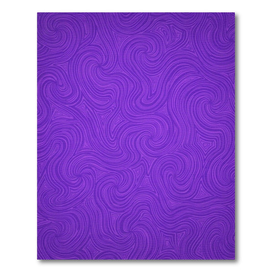 Purple Swirling Wave Abstract Rug