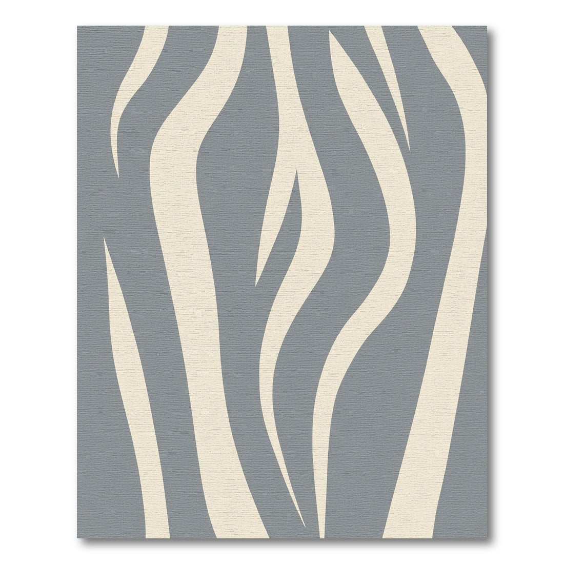 Gray Cream Abstract Swirl Wave Rug