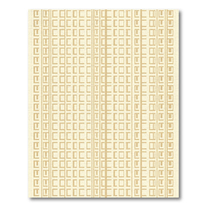 Geometric Gold Square Lattice Rug