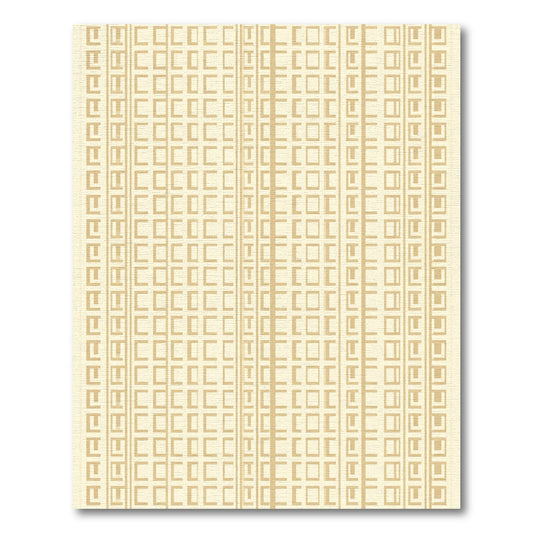 Geometric Gold Square Lattice Rug