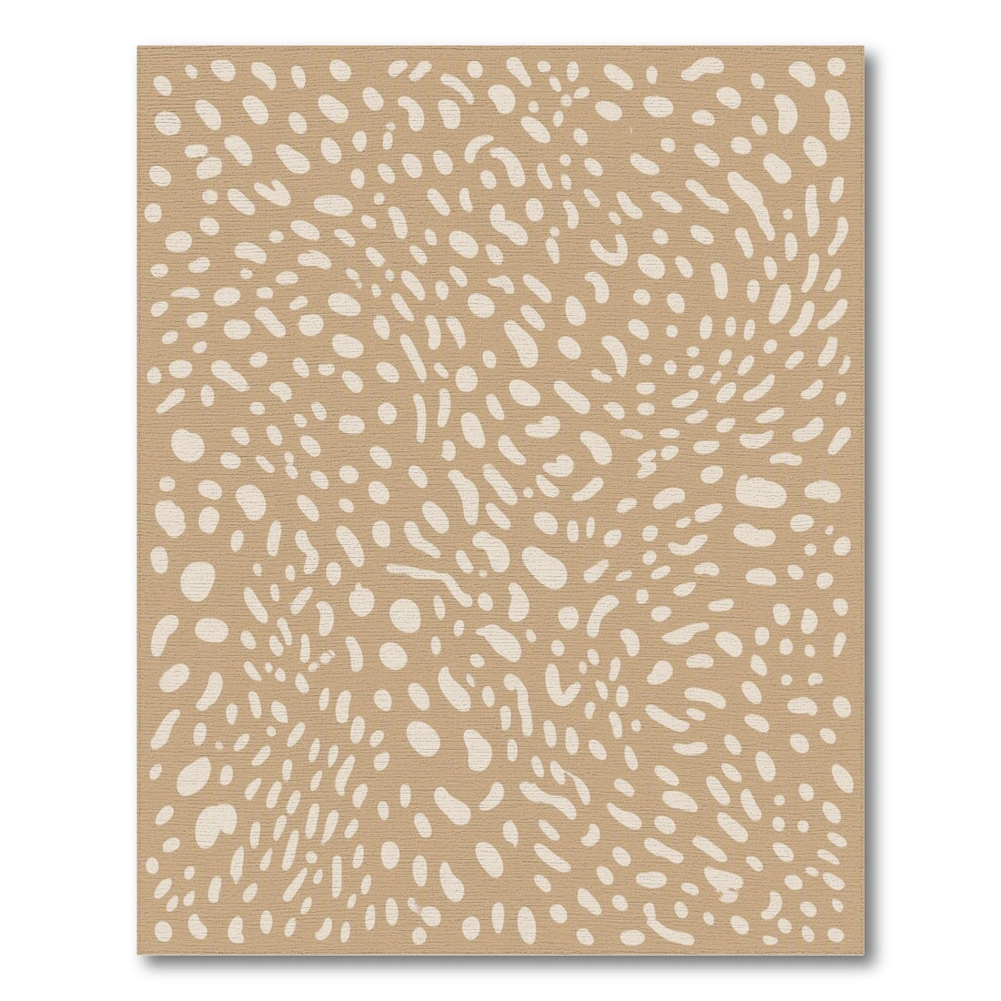 Beige Abstract Speckled Area Rug