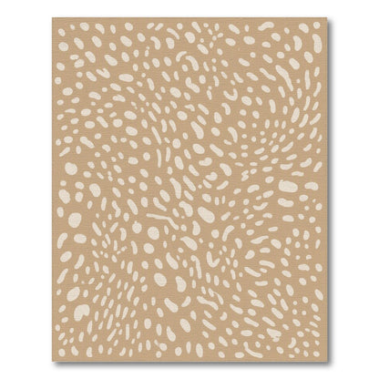 Beige Abstract Speckled Area Rug