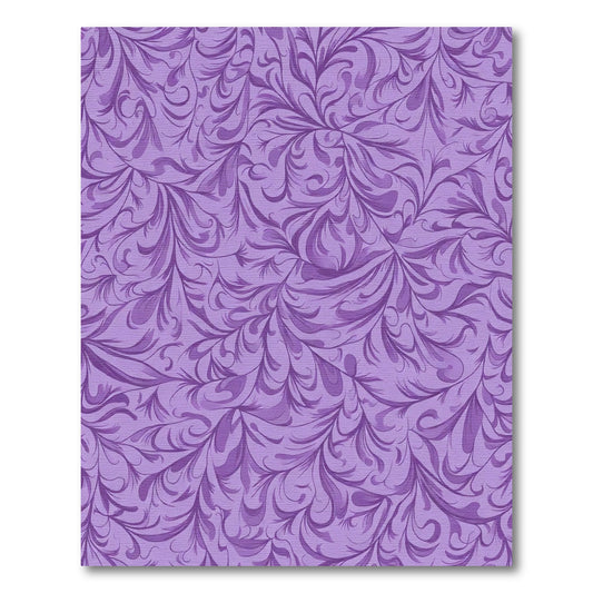 Lavender Swirl Floral Vine Rug