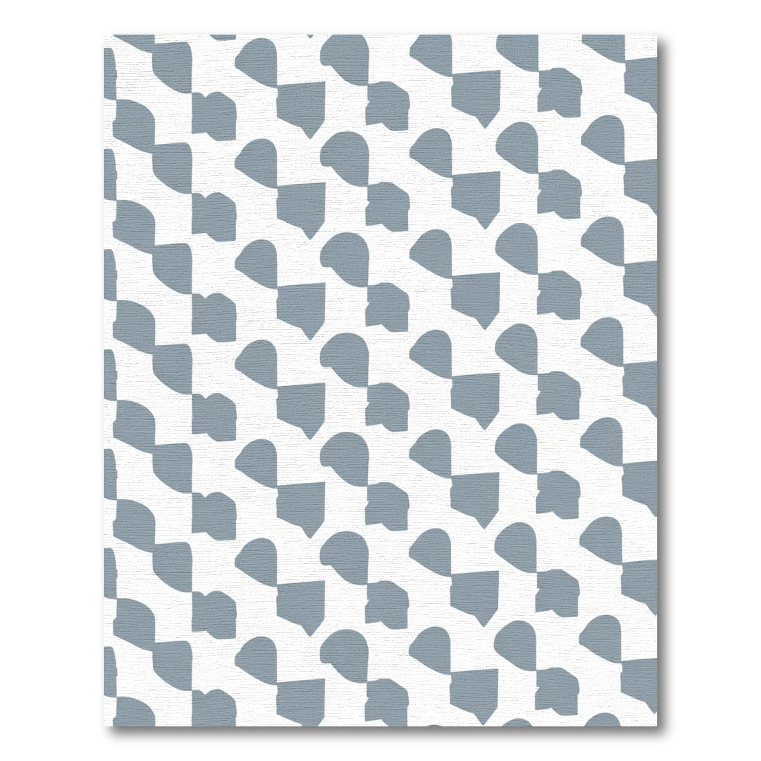Soft Blue Abstract Squares Arrangement Rug