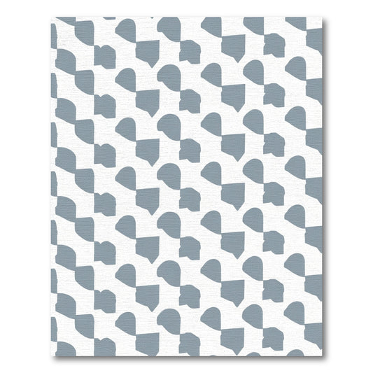 Soft Blue Abstract Squares Arrangement Rug