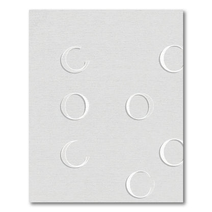 Silver Moon Phases Minimalist Rug