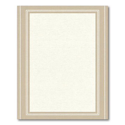 Neutral Tone Bordered Field Rug