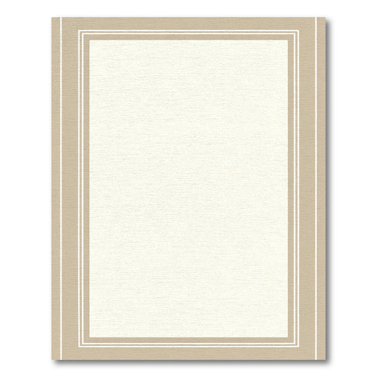 Neutral Tone Bordered Field Rug