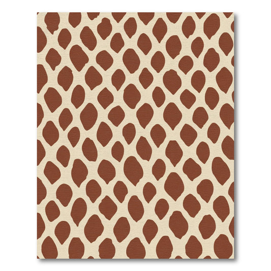 Natural Brown Animal Spots Rug