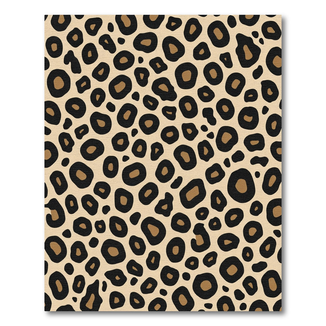 Bold Beige Leopard Spot Rug