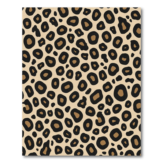 Bold Beige Leopard Spot Rug
