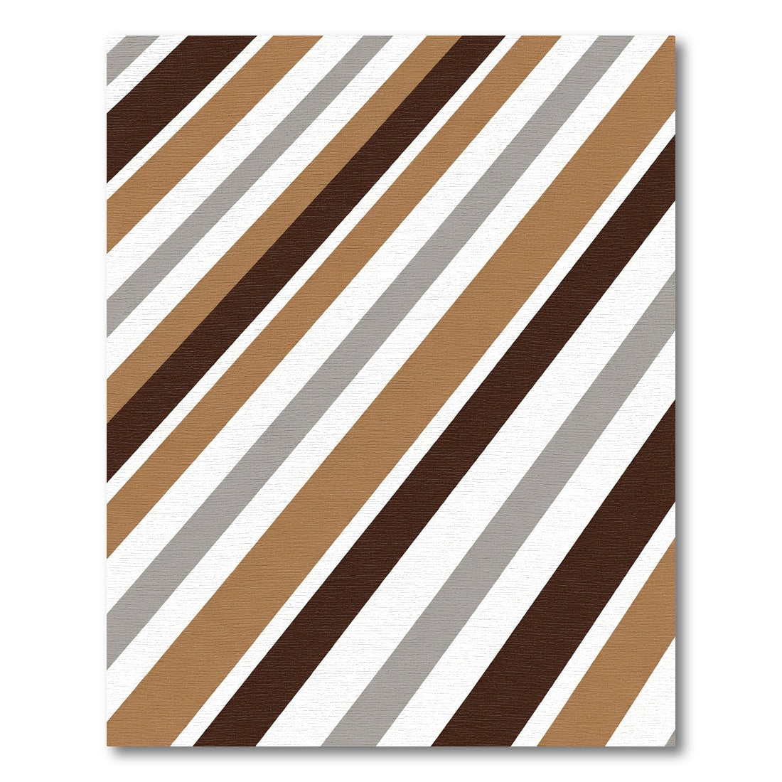 Earthy Tones Angled Stripe Rug