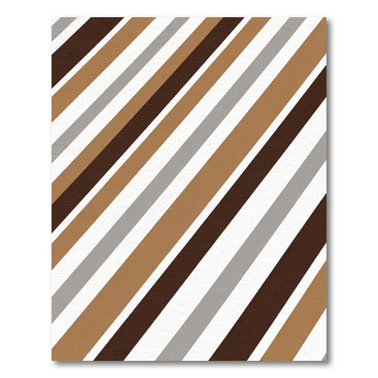 Earthy Tones Angled Stripe Rug