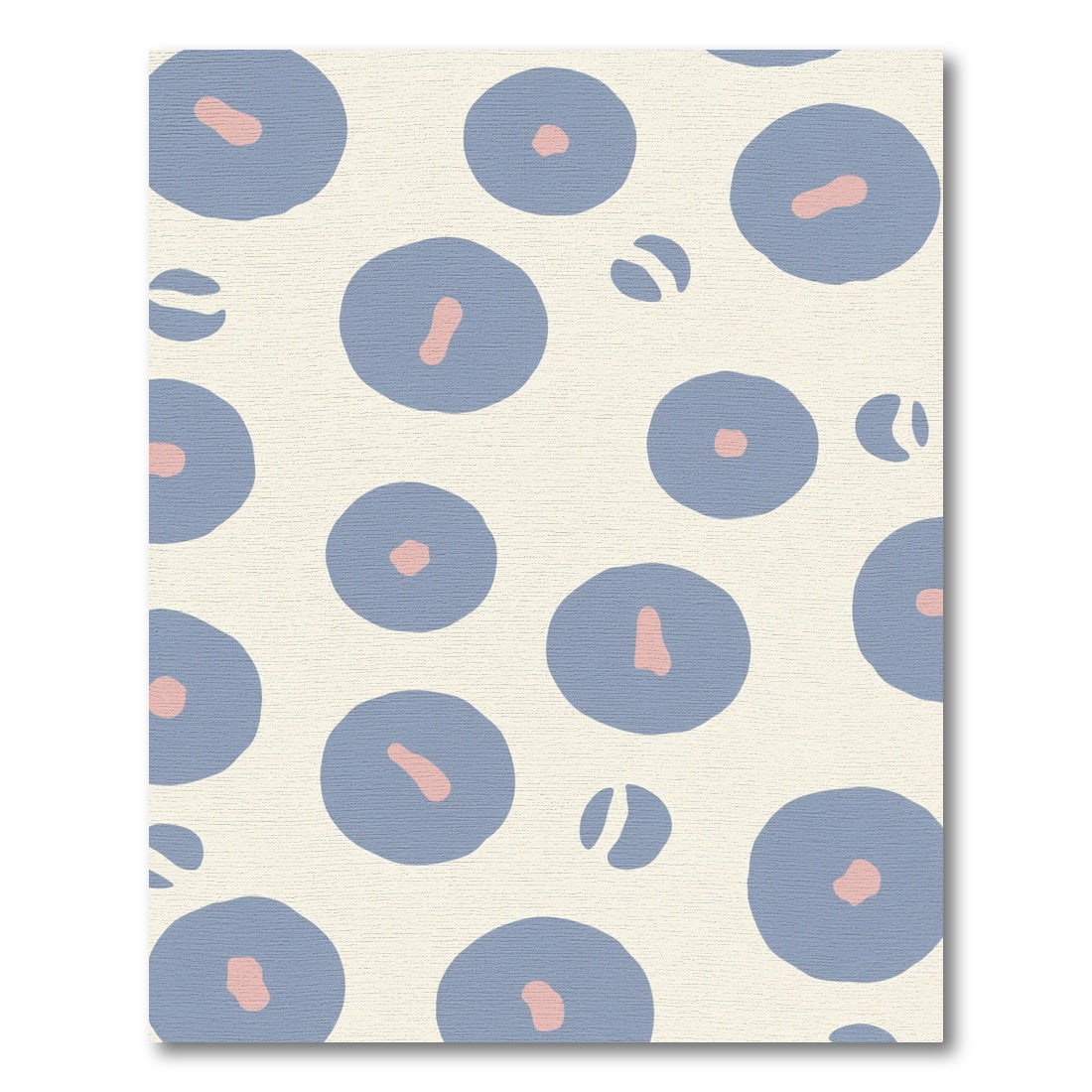 Blue Pink Abstract Circles Rug