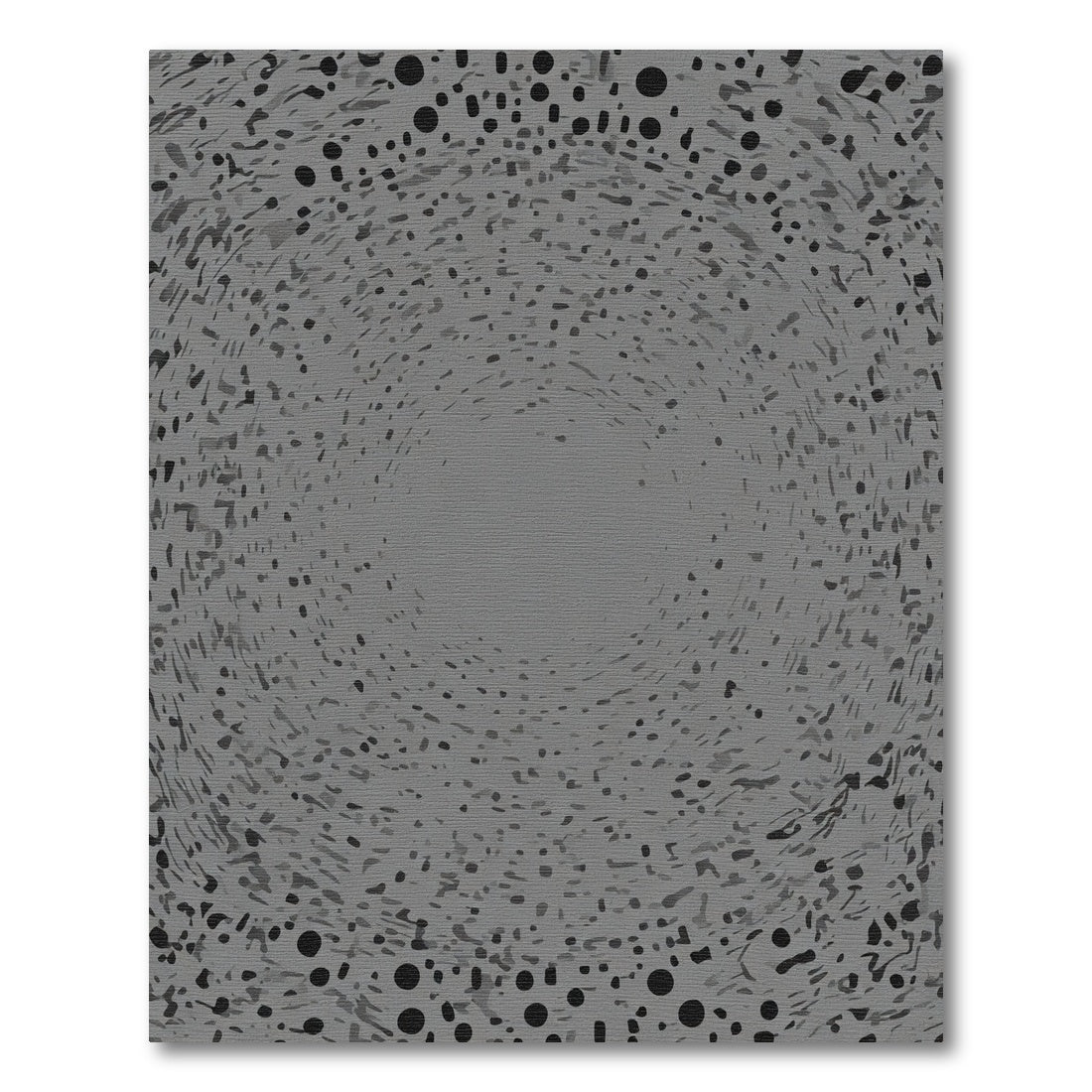 Monochromatic Speckled Swirl Abstract Rug