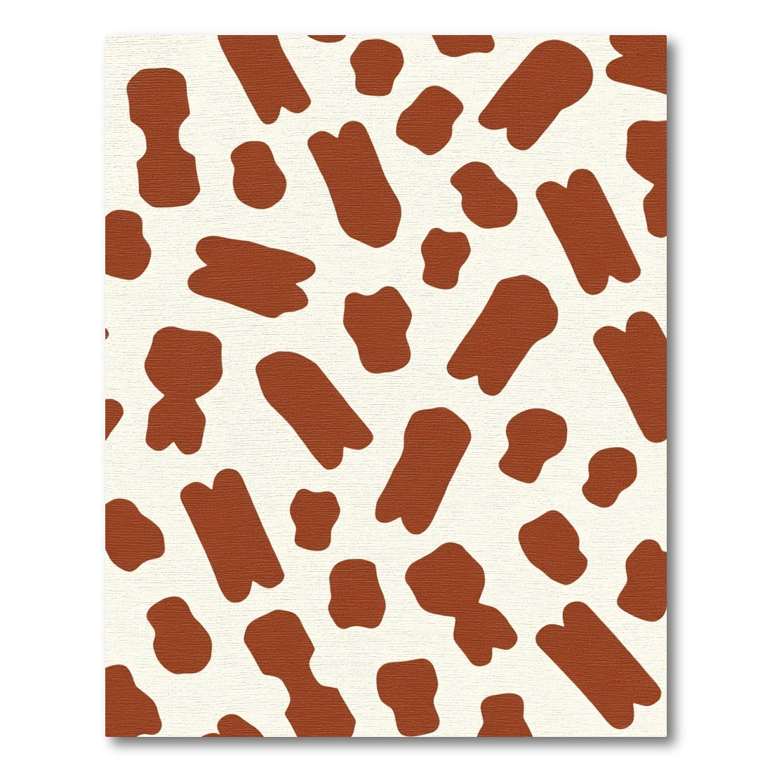 Brown Cream Camouflage Spots Rug