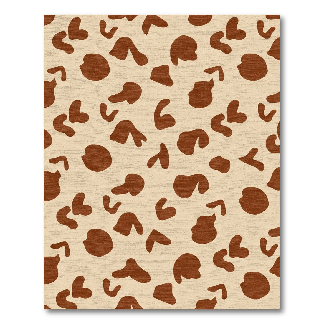Brown Spots Animal Print Rug