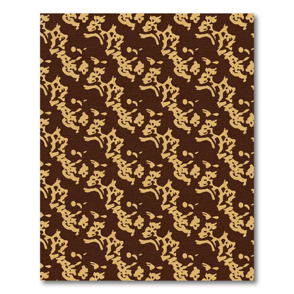Terra Cotta Abstract Organic Repeat Rug