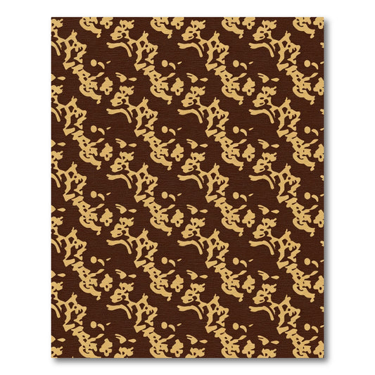 Terra Cotta Abstract Organic Repeat Rug