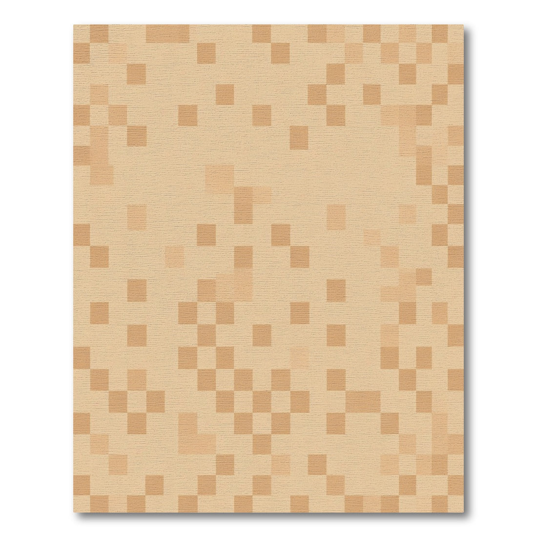 Sandstone Pixelated Square Composition Rug