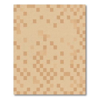 Sandstone Pixelated Square Composition Rug