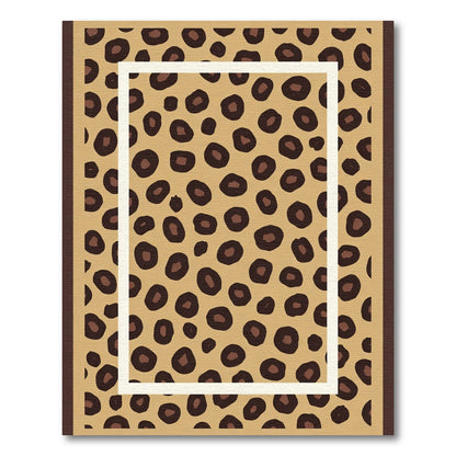 Bold Leopard Spot Border Rug