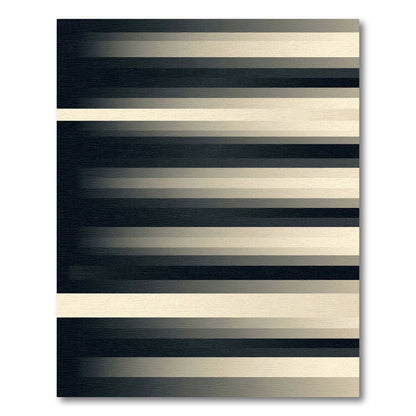Duo Tone Horizontal Stripe Rug