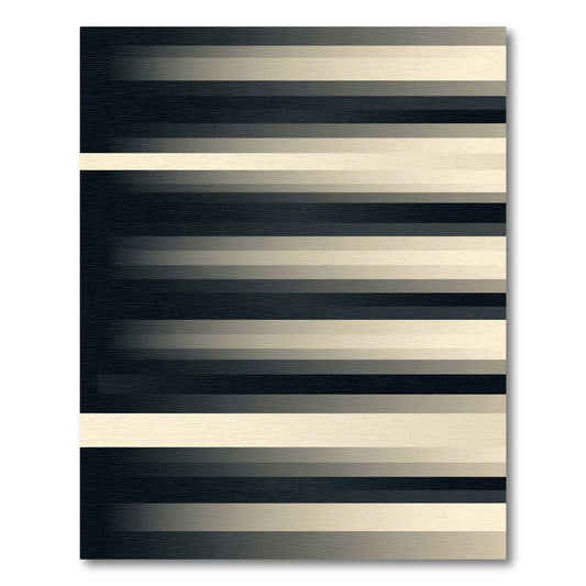 Duo Tone Horizontal Stripe Rug