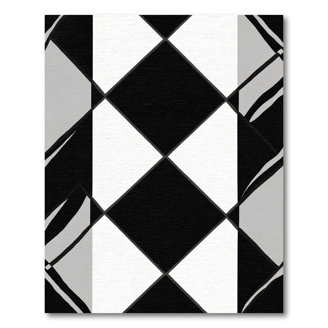 Monochromatic Geometric Diamond Grid Rug