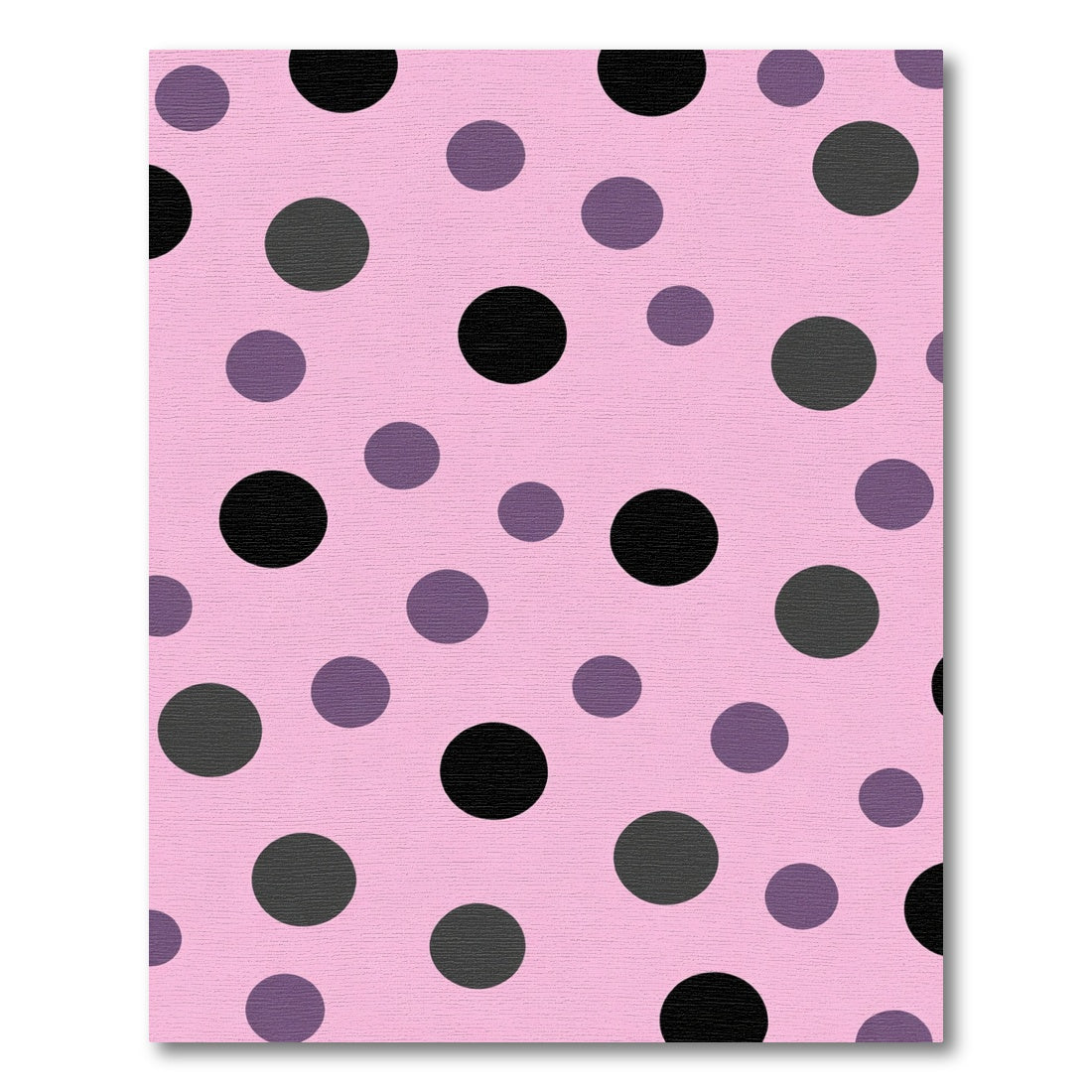 Pink Scattered Polka Dot Circles Rug