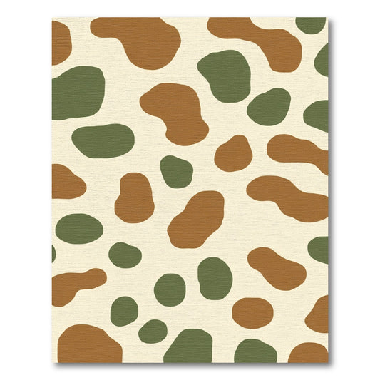 Camouflage Blob Cream Ground Rug