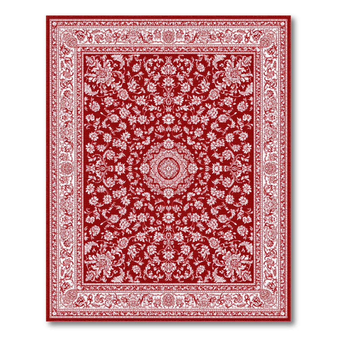 Red Persian Floral No. 7 Area Rug