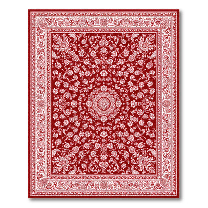 Red Persian Floral No. 7 Area Rug